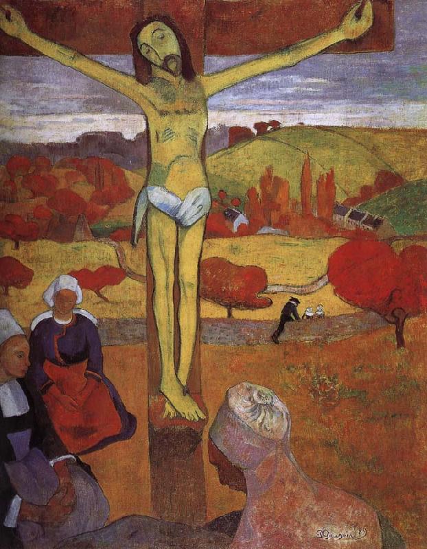 Paul Gauguin Yellow Christ Norge oil painting art